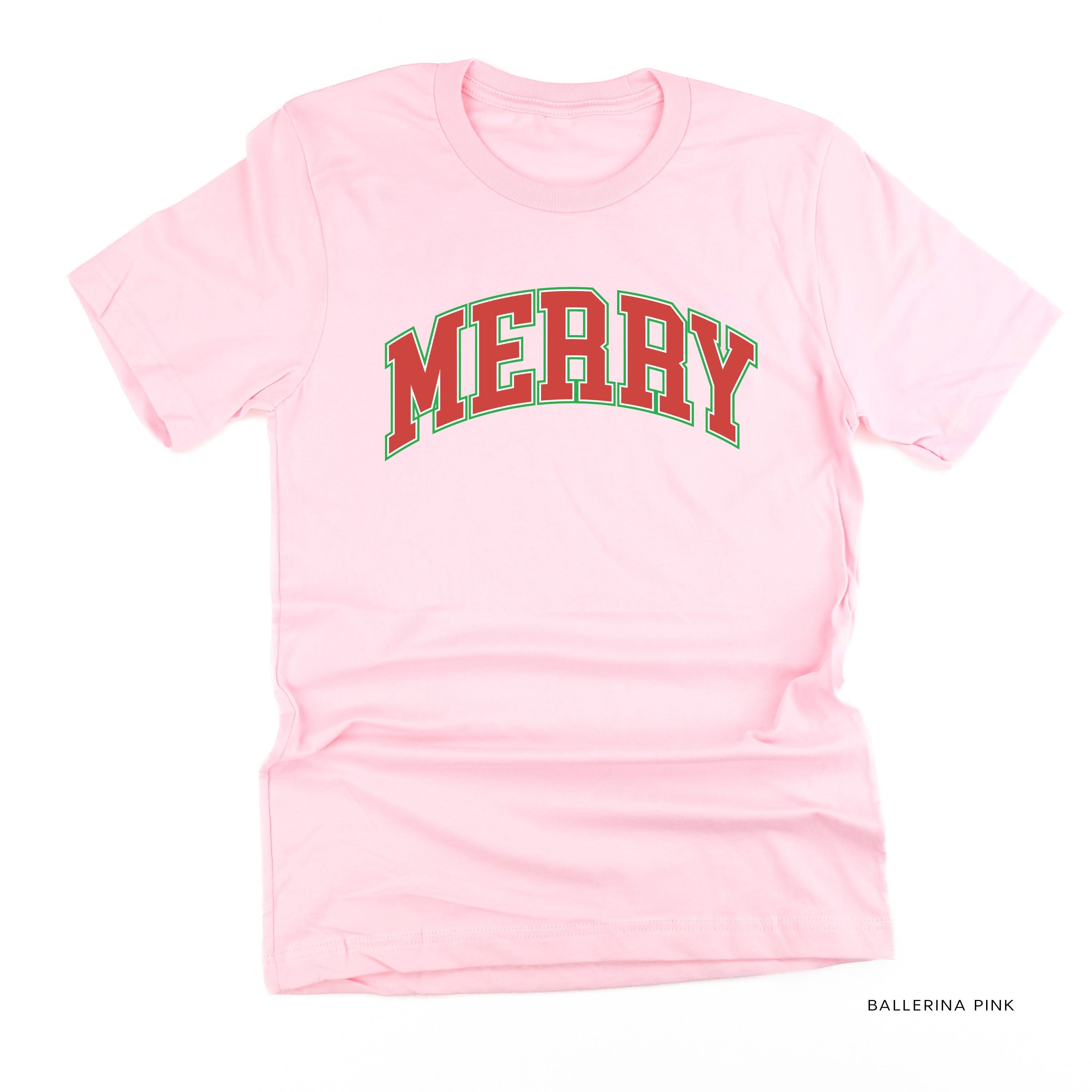 Merry (Varsity) - Unisex Tee Little Mama Shirt Shop