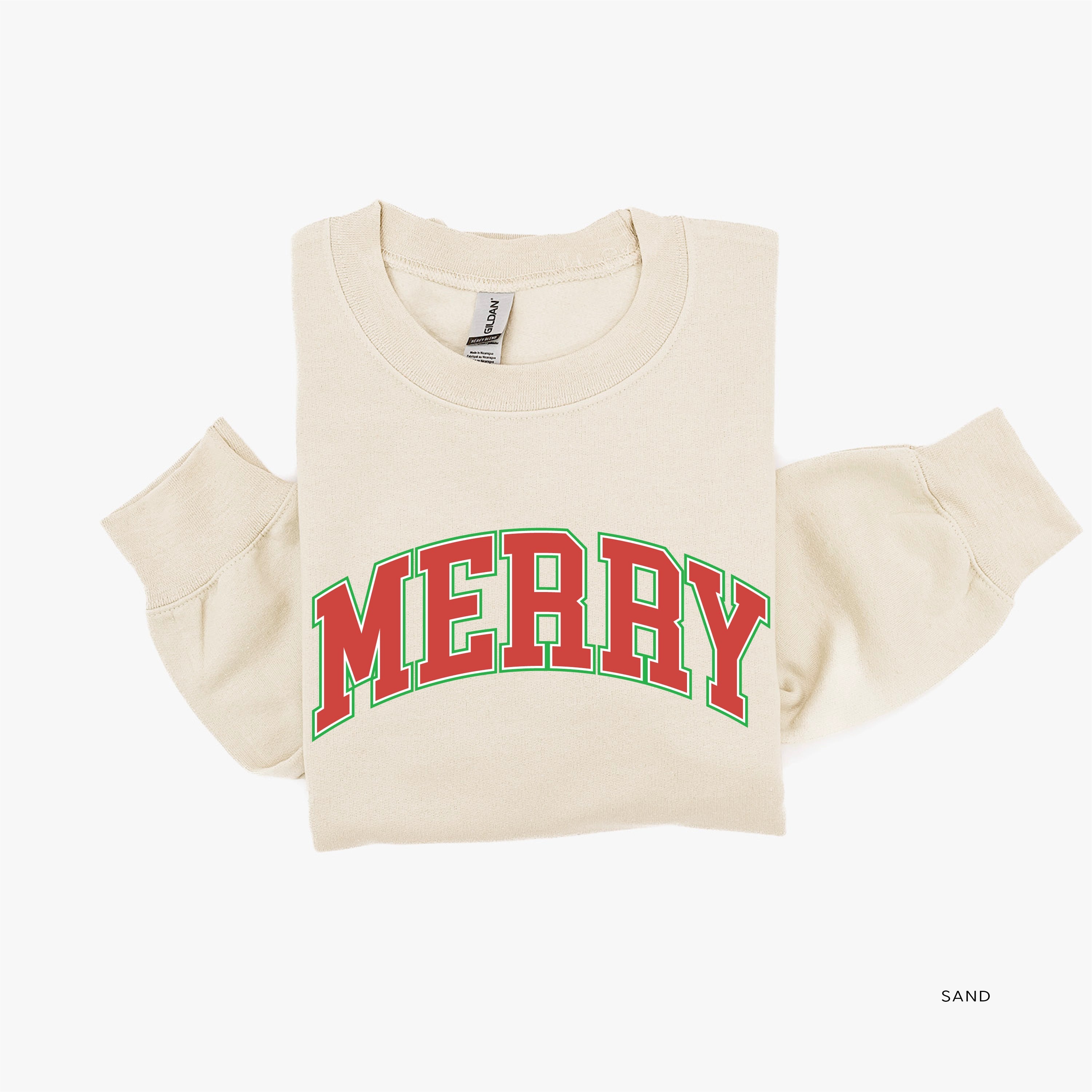 Merry (Varsity) - BASIC Fleece Little Mama Shirt Shop LLC
