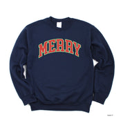 Merry (Varsity) - BASIC Fleece Little Mama Shirt Shop LLC