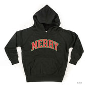 Merry (Varsity) - Child HOODIE Little Mama Shirt Shop LLC
