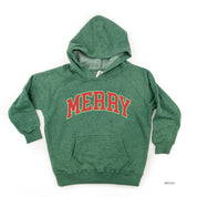 Merry (Varsity) - Child HOODIE Little Mama Shirt Shop LLC