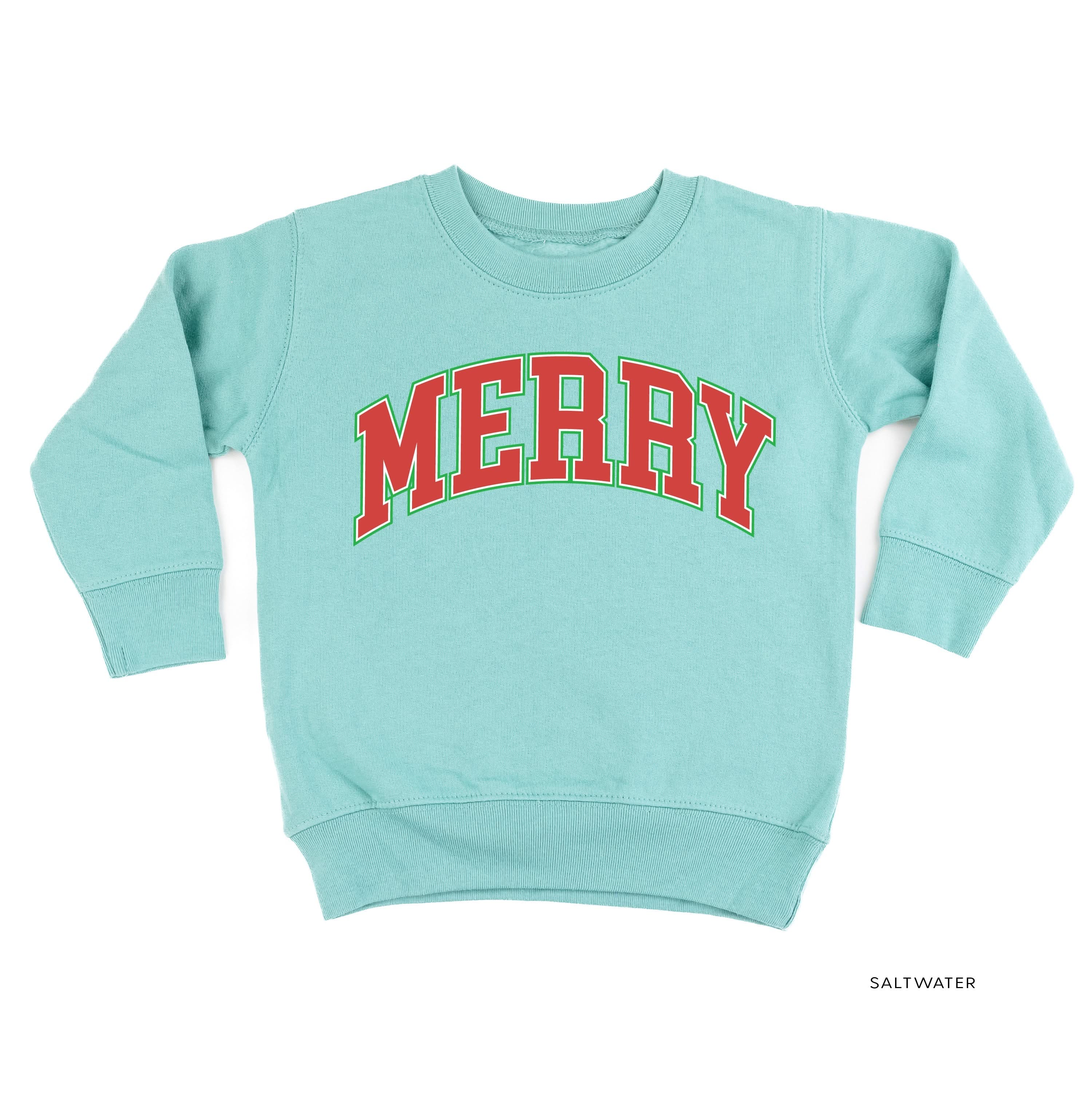 Merry (Varsity) - Child Sweater Little Mama Shirt Shop