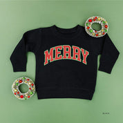 Merry (Varsity) - Child Sweater Little Mama Shirt Shop