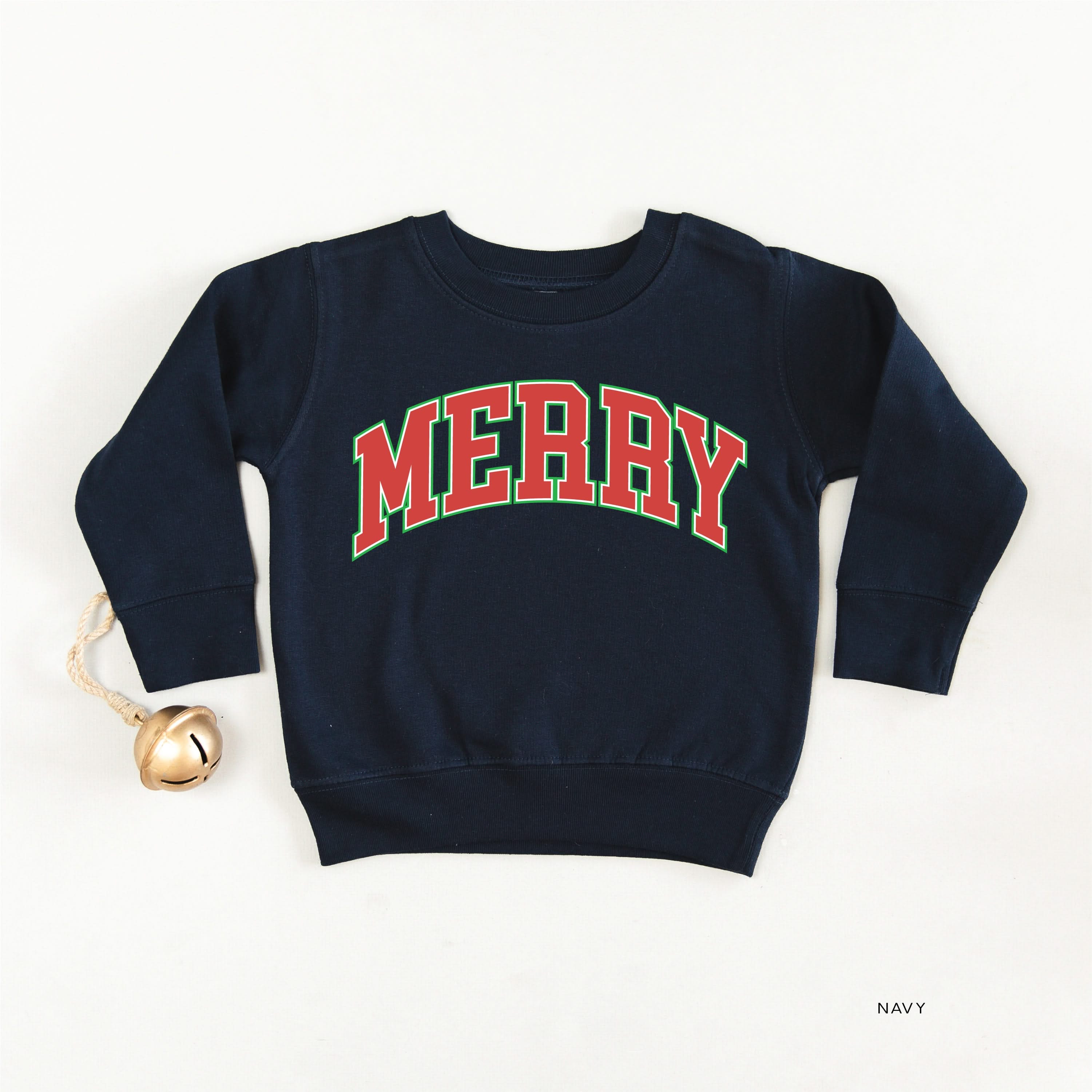 Merry (Varsity) - Child Sweater Little Mama Shirt Shop