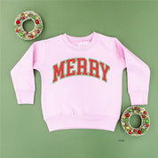 Merry (Varsity) - Child Sweater Little Mama Shirt Shop