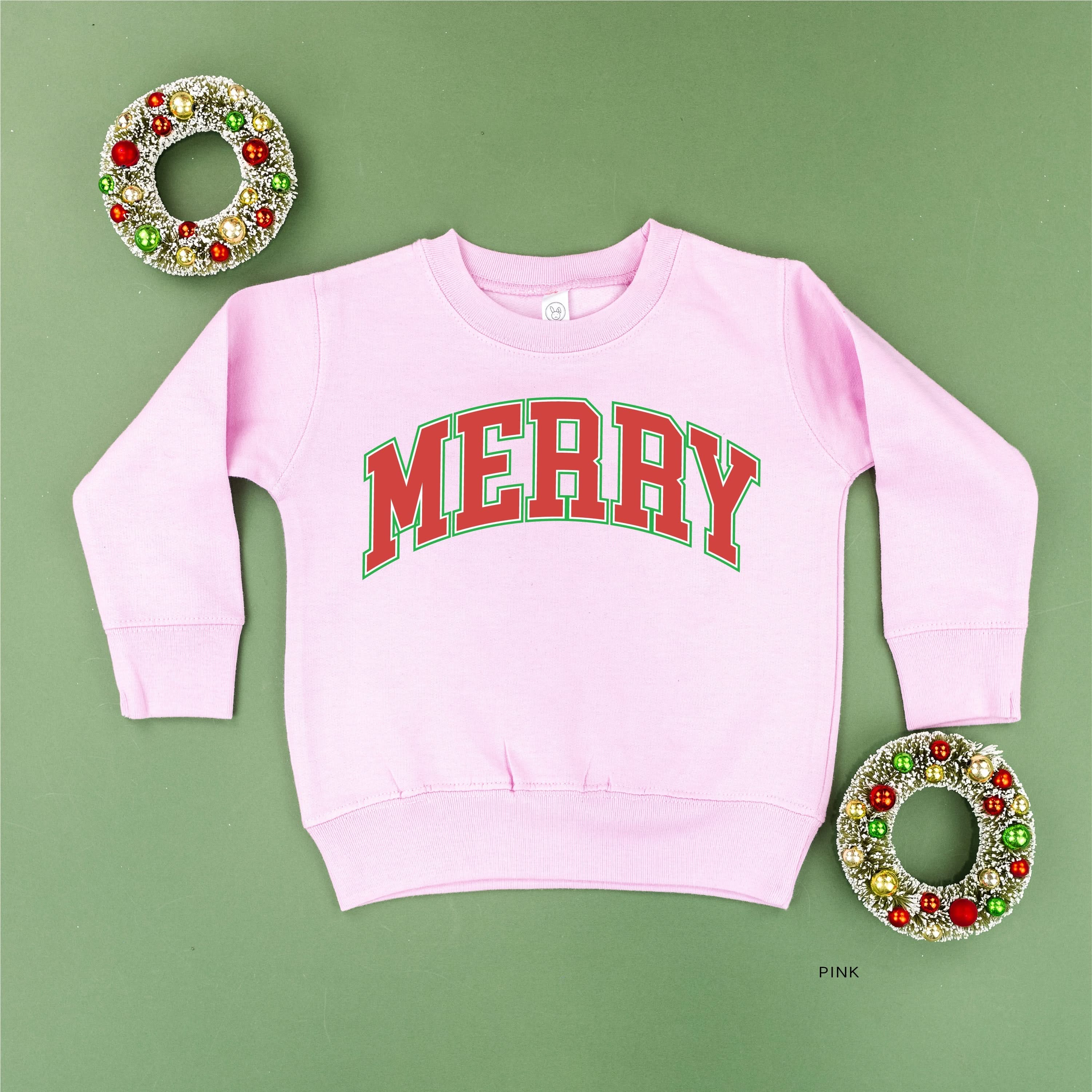 Merry (Varsity) - Child Sweater Little Mama Shirt Shop