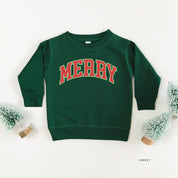 Merry (Varsity) - Child Sweater Little Mama Shirt Shop