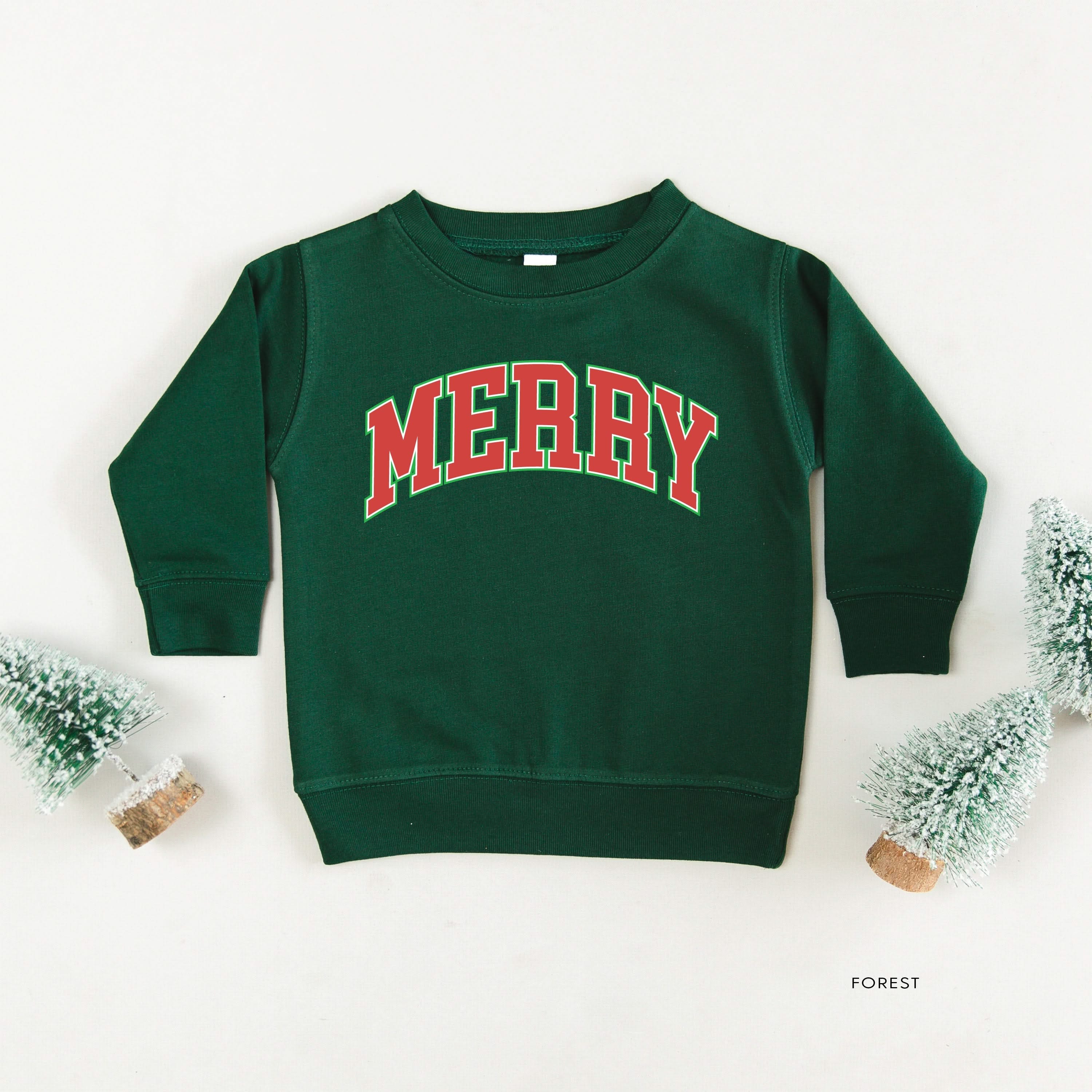 Merry (Varsity) - Child Sweater Little Mama Shirt Shop