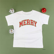 Merry (Varsity) - Child Tee Little Mama Shirt Shop