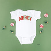 Merry (Varsity) - Child Tee Little Mama Shirt Shop