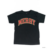 Merry (Varsity) - Child Tee Little Mama Shirt Shop