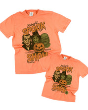 Midnight Spook Show - Set of 2 Matching Terracotta Comfort Colors Tees Little Mama Shirt Shop
