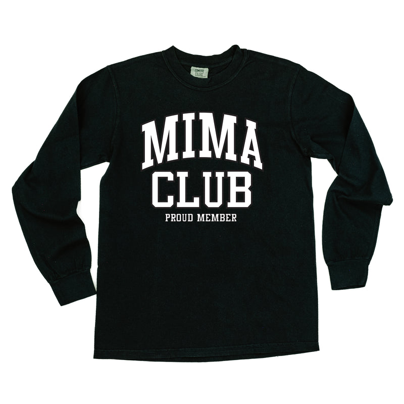 Varsity Style - MIMA Club - Proud Member - LONG SLEEVE COMFORT COLORS TEE