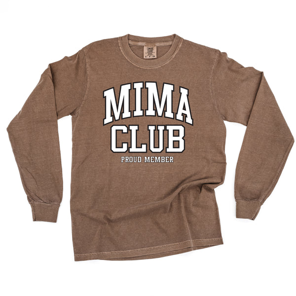 Varsity Style - MIMA Club - Proud Member - LONG SLEEVE COMFORT COLORS TEE