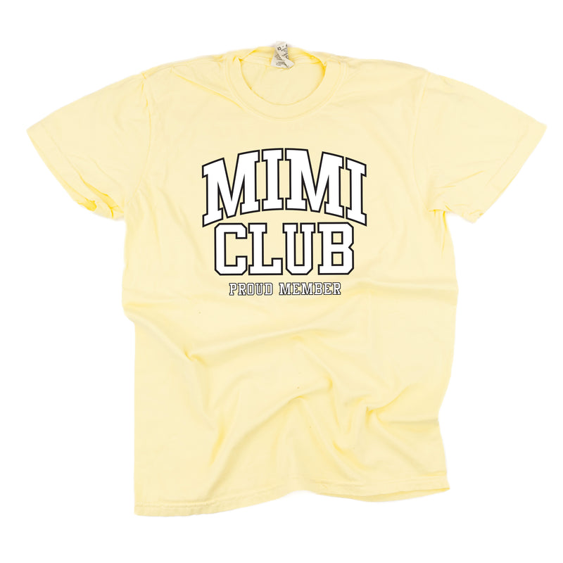 Varsity Style - MIMI Club - Proud Member - SHORT SLEEVE COMFORT COLORS TEE