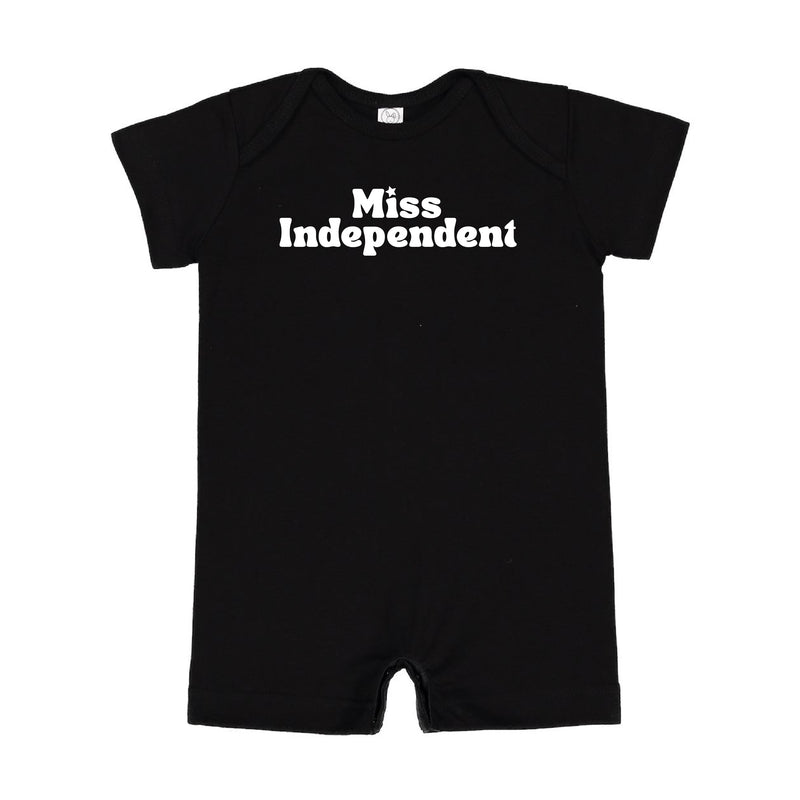 MISS INDEPENDENT - Short Sleeve / Shorts - One Piece Baby Romper