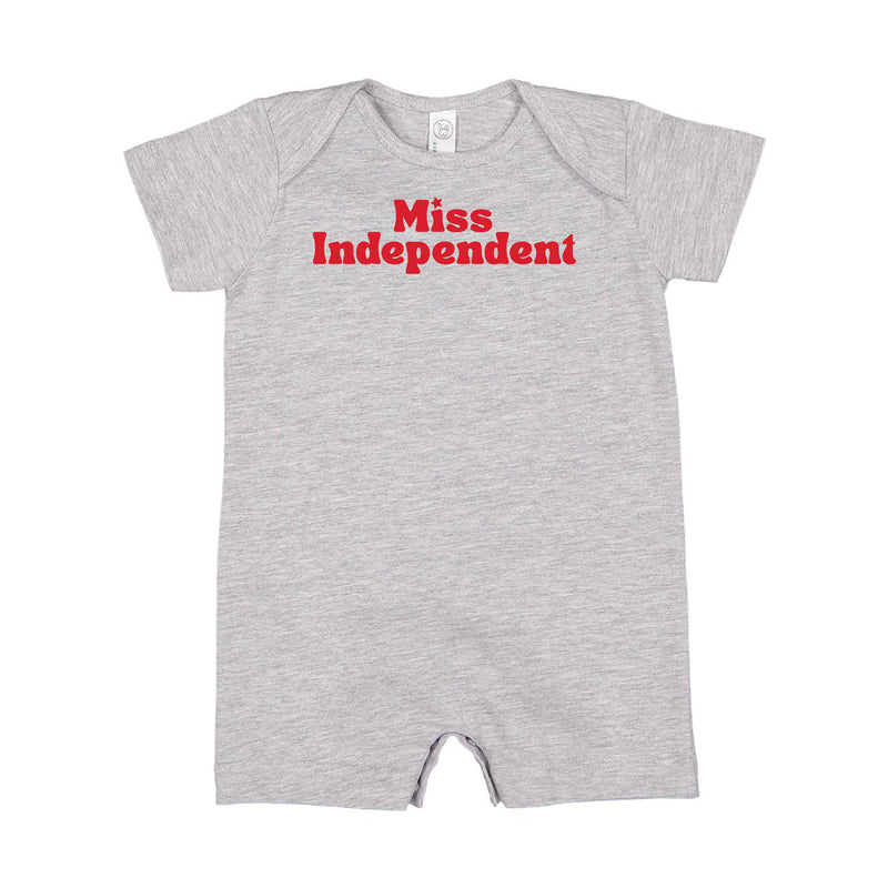 MISS INDEPENDENT - Short Sleeve / Shorts - One Piece Baby Romper