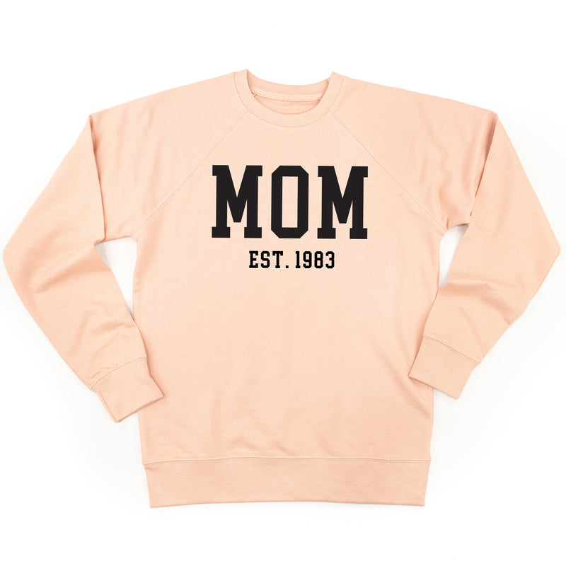 MOM - EST. (Select Your Year) - Lightweight Pullover Sweater