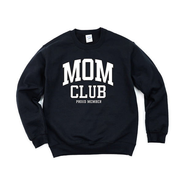 Varsity Style - MOM Club - Proud Member - BASIC FLEECE CREWNECK
