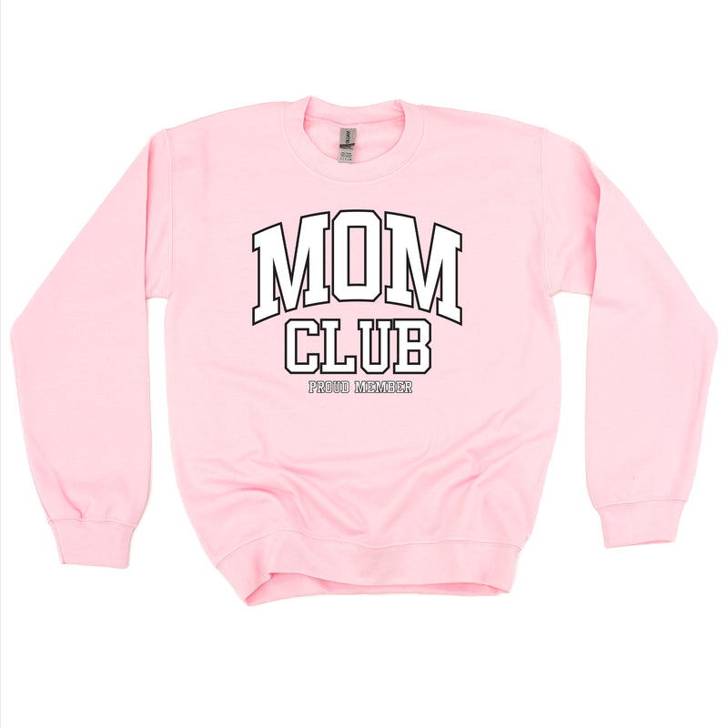 Varsity Style - MOM Club - Proud Member - BASIC FLEECE CREWNECK