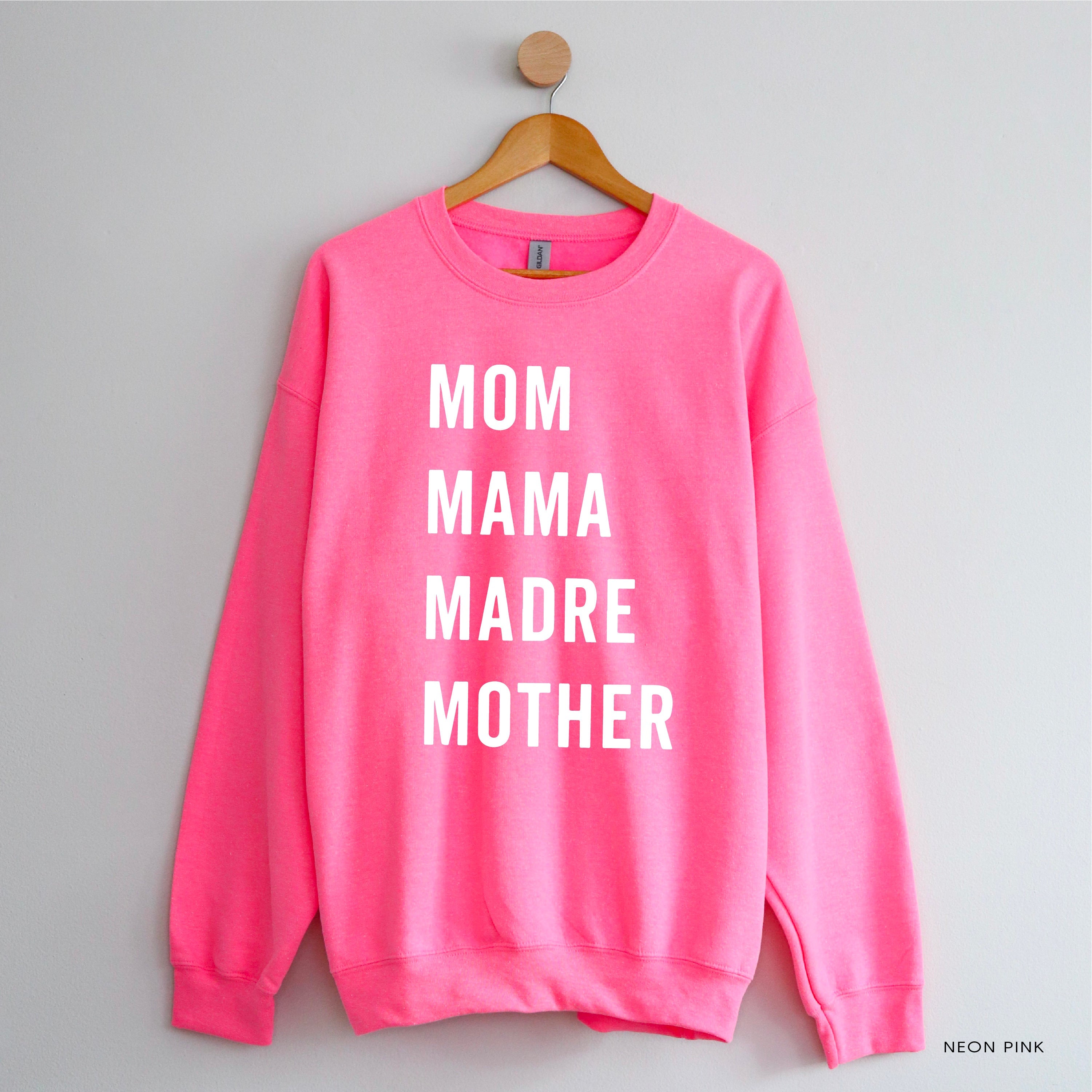 Mom Mama Madre Mother - Basics Collection - BASIC Fleece Little Mama Shirt Shop LLC