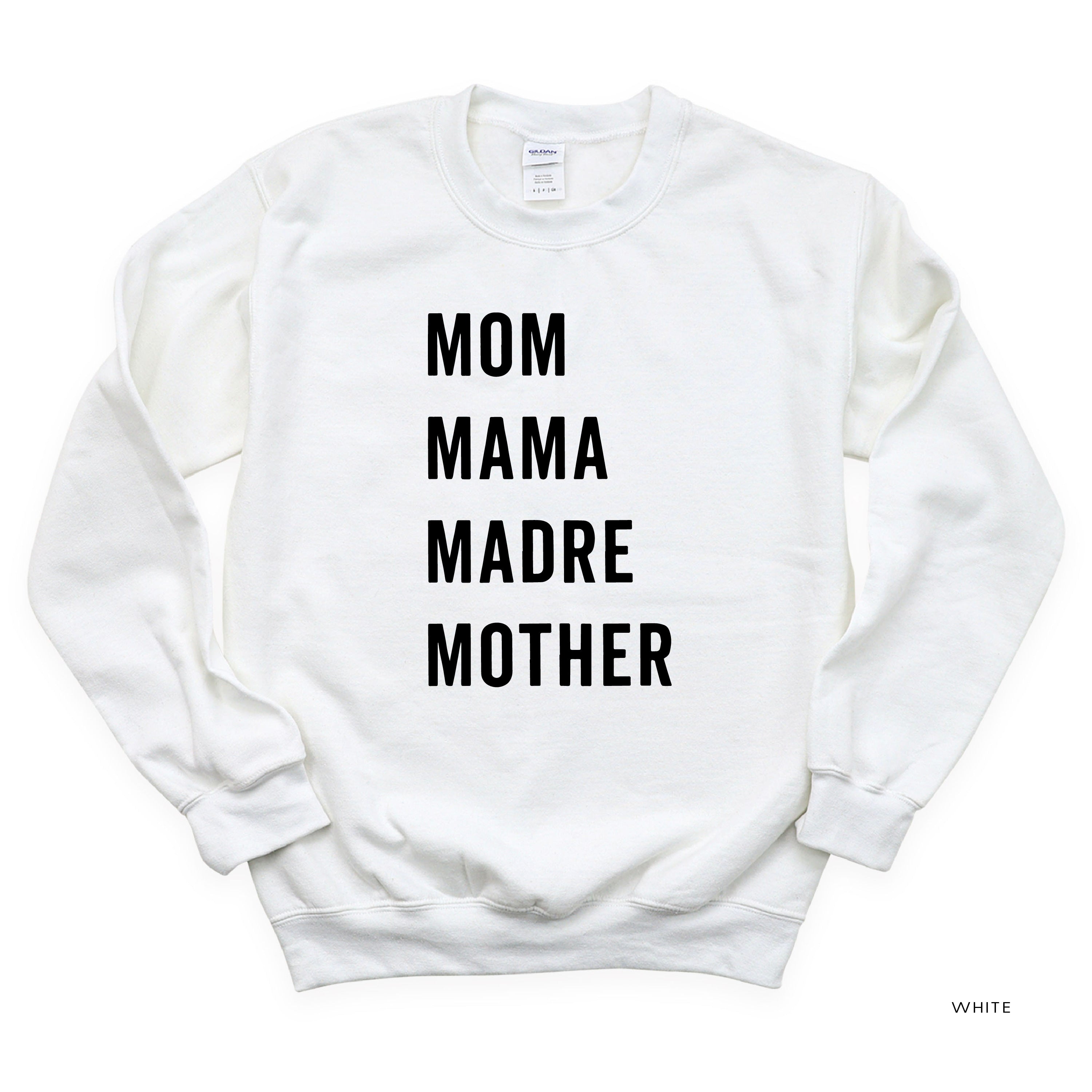 Mom Mama Madre Mother - Basics Collection - BASIC Fleece Little Mama Shirt Shop LLC