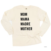 Mom Mama Madre Mother - Basics Collection - LONG SLEEVE Comfort Colors Tee Little Mama Shirt Shop