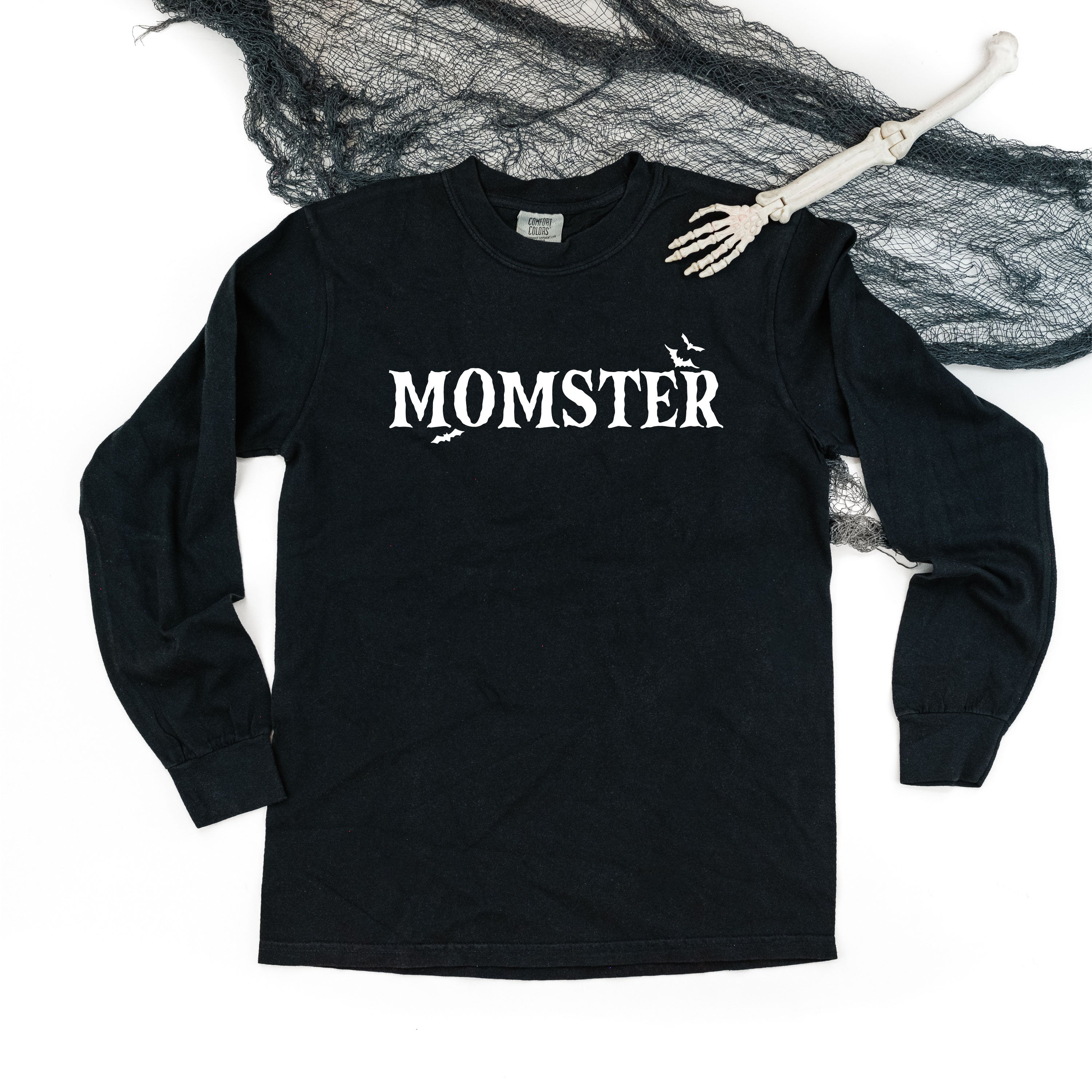 Momster - Long Sleeve Comfort Colors Tee Little Mama Shirt Shop