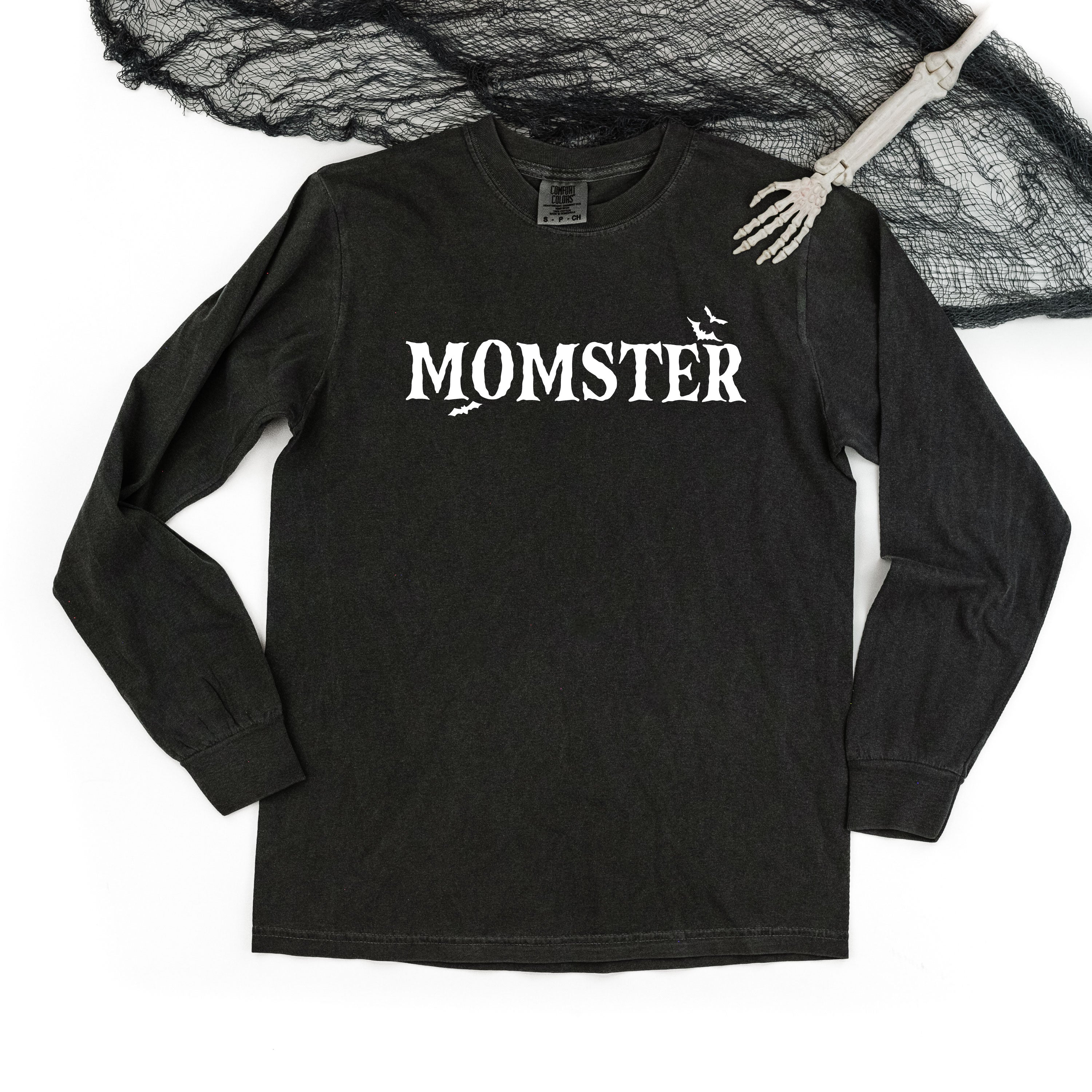 Momster - Long Sleeve Comfort Colors Tee Little Mama Shirt Shop