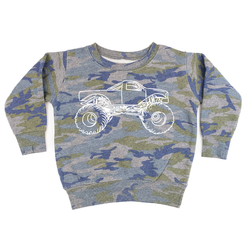 MONSTER TRUCK - Minimalist Design - Child Sweater