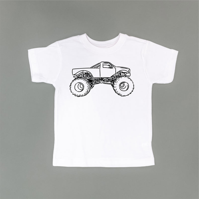 MONSTER TRUCK - Minimalist Design - Short Sleeve Child Shirt
