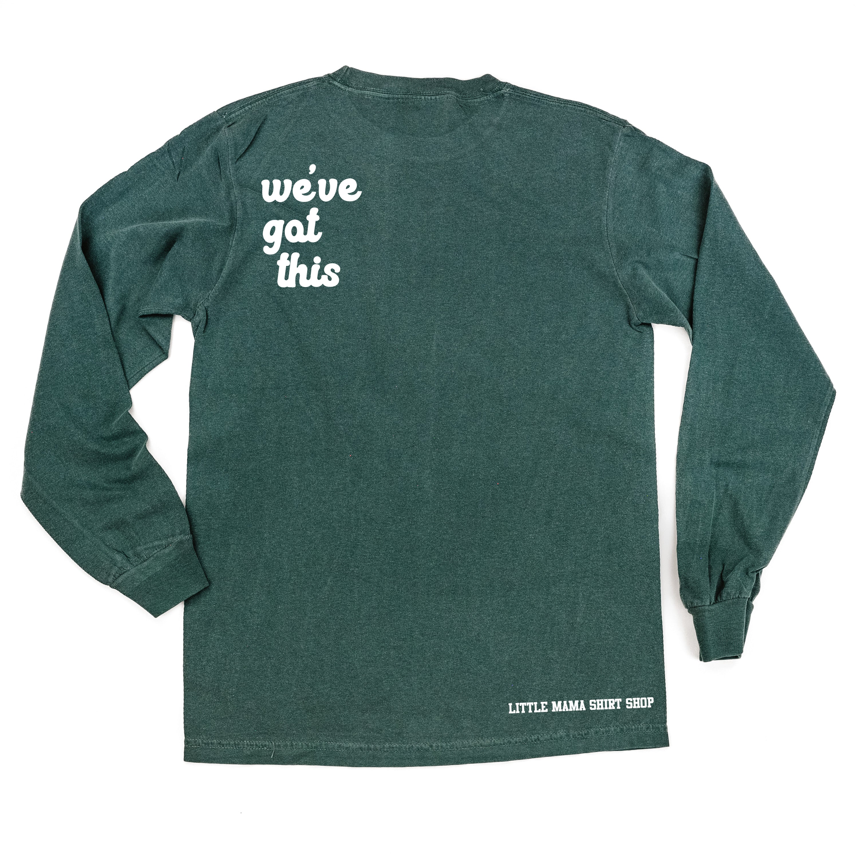 Motherhood - Surviving Not Thriving - Doing My Best - (Our 2024 Mantra) - Colors - LMSS® Exclusive - LONG SLEEVE Comfort Colors Tee Little Mama Shirt Shop LLC