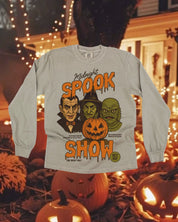 Midnight Spook Show - Long Sleeve Comfort Colors Tee Little Mama Shirt Shop