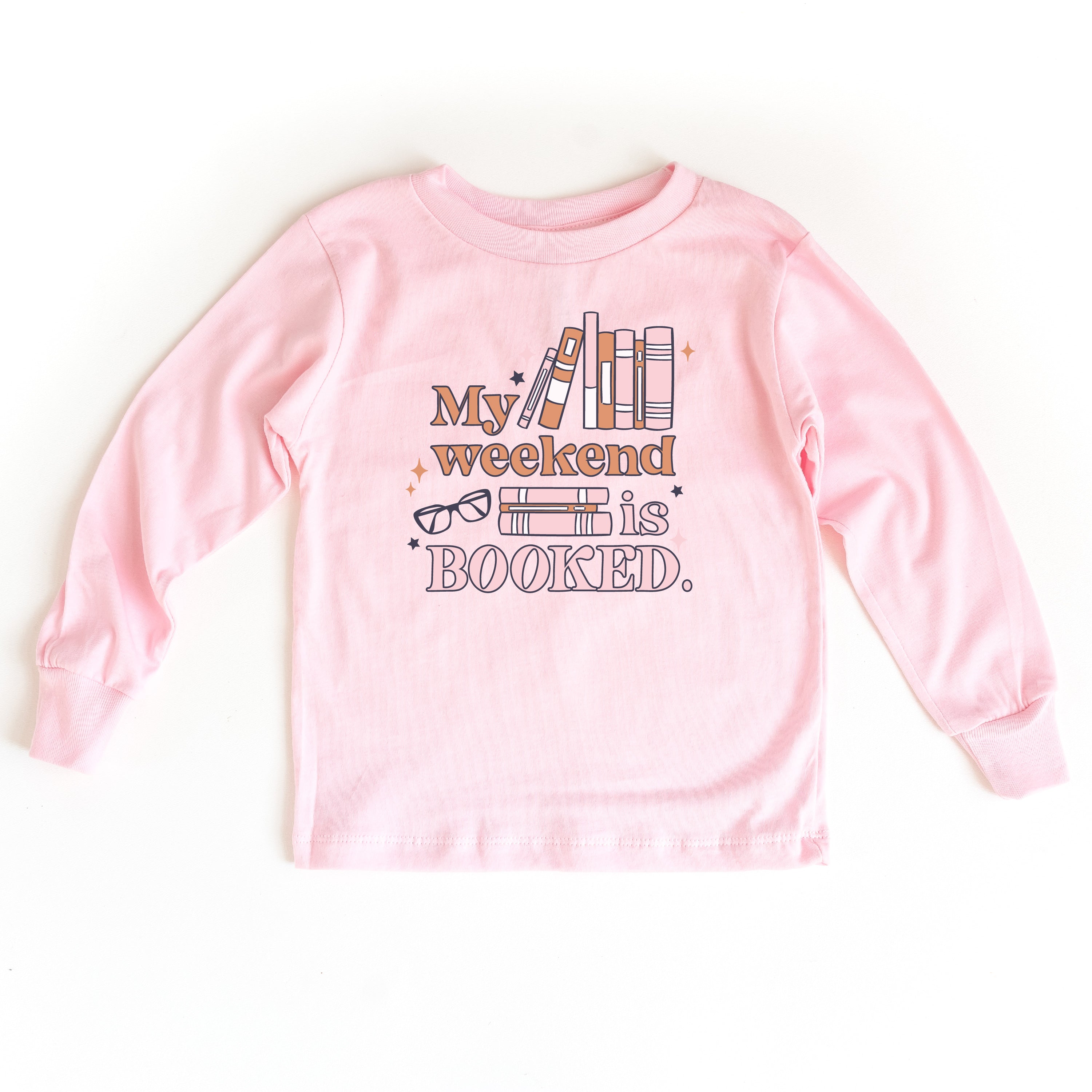 My Weekend is Booked - Child Long Sleeve Tee Little Mama Shirt Shop