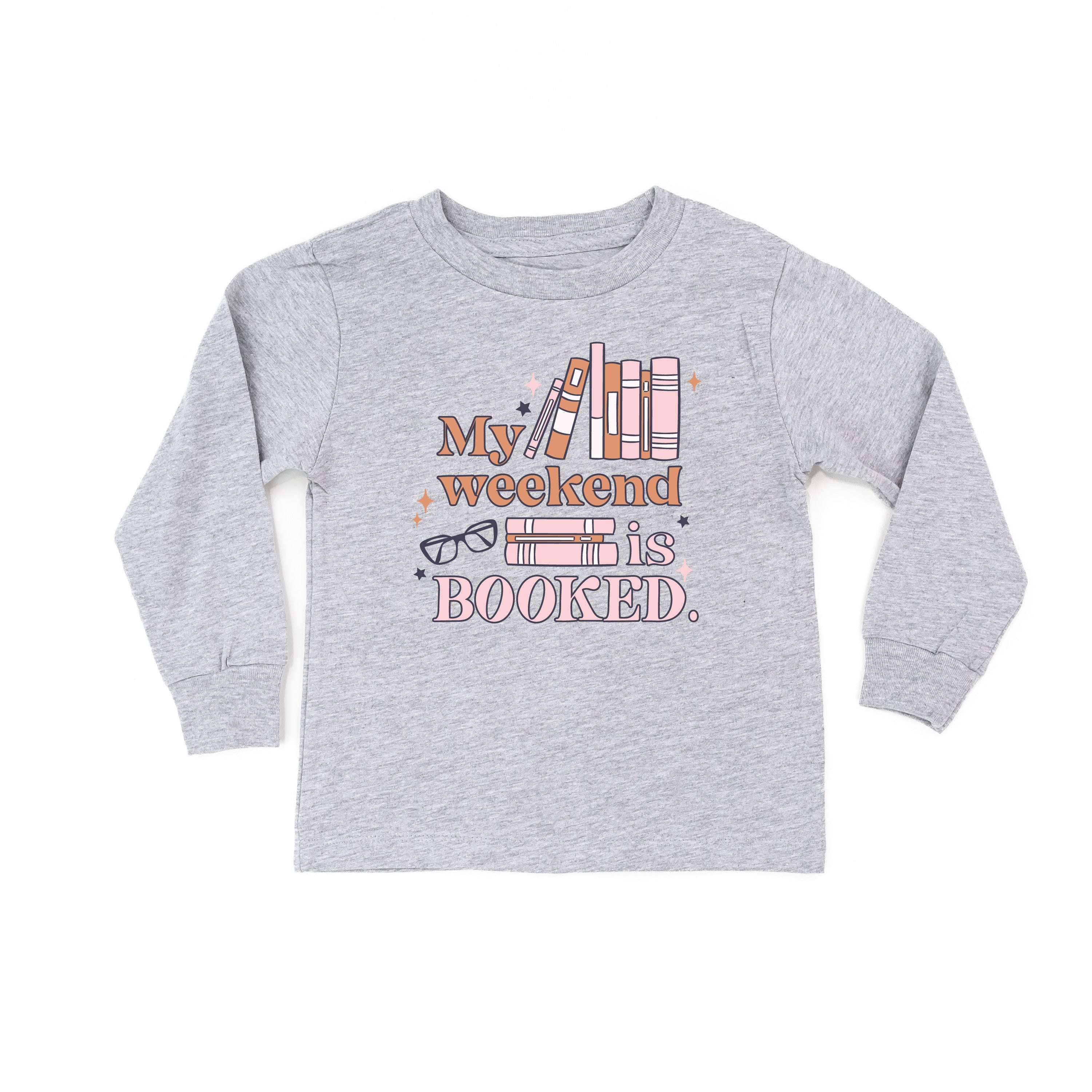 My Weekend is Booked - Child Long Sleeve Tee Little Mama Shirt Shop