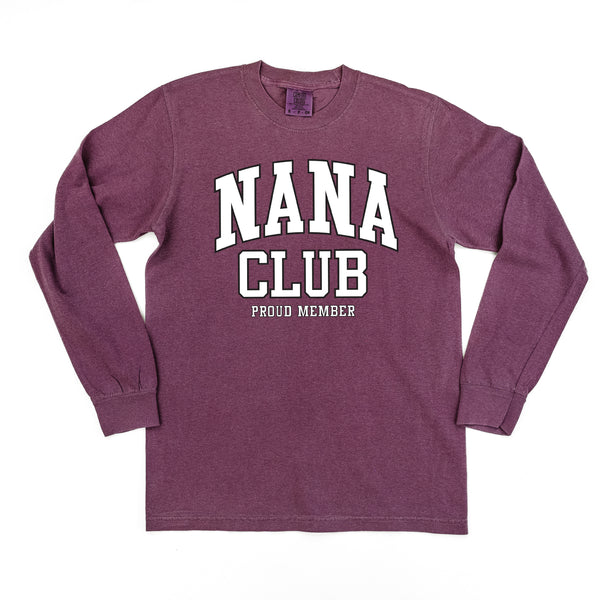 Varsity Style - NANA Club - Proud Member - LONG SLEEVE COMFORT COLORS TEE