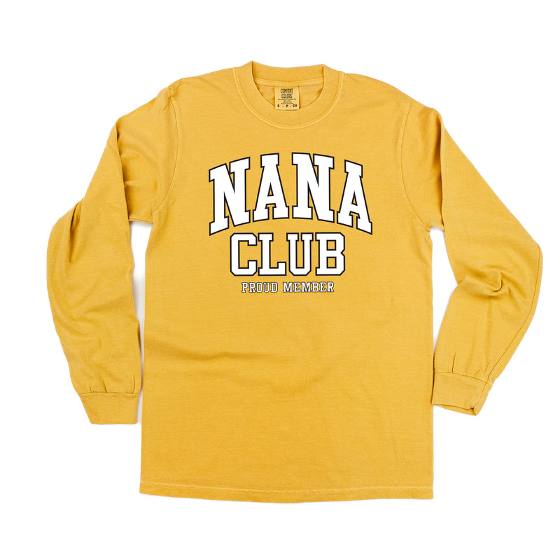 Varsity Style - NANA Club - Proud Member - LONG SLEEVE COMFORT COLORS TEE