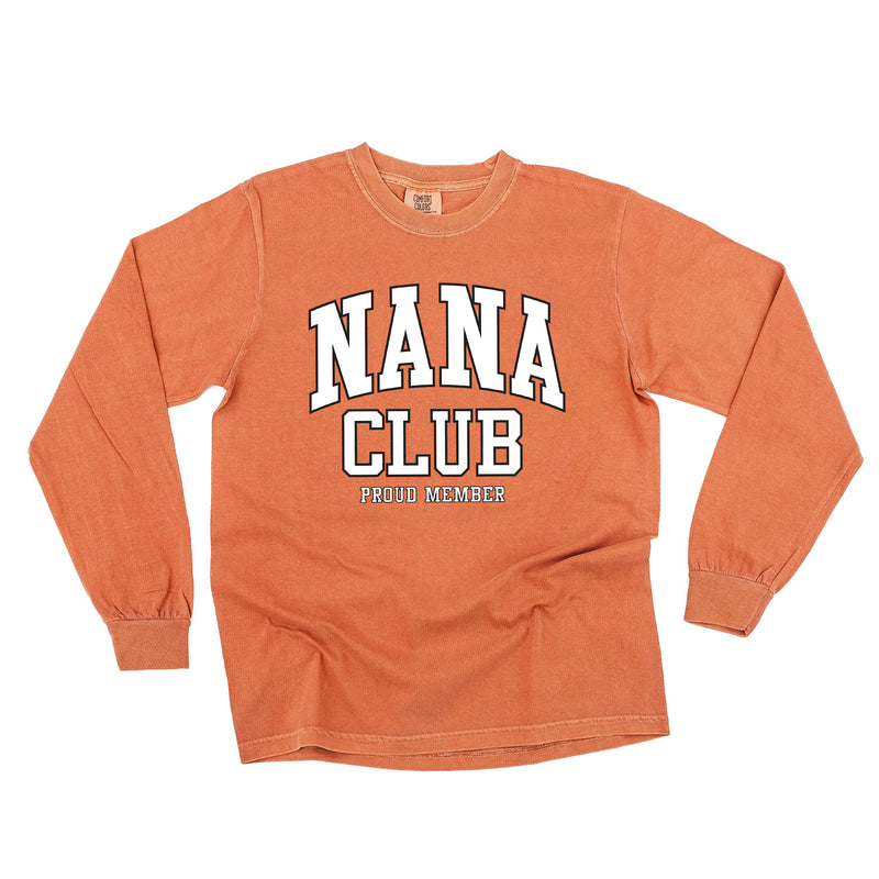 Varsity Style - NANA Club - Proud Member - LONG SLEEVE COMFORT COLORS TEE