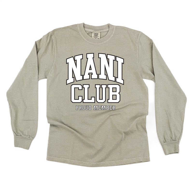 Varsity Style - NANI Club - Proud Member - LONG SLEEVE COMFORT COLORS TEE