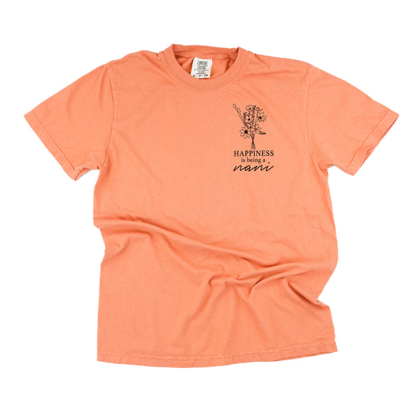 Bouquet Style - Happiness is Being a NANI - SHORT SLEEVE COMFORT COLORS TEE