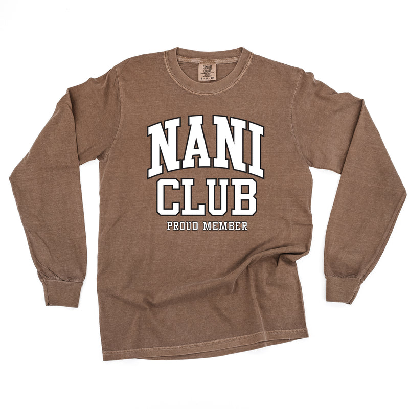 Varsity Style - NANI Club - Proud Member - LONG SLEEVE COMFORT COLORS TEE