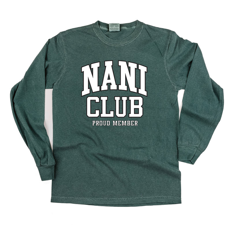 Varsity Style - NANI Club - Proud Member - LONG SLEEVE COMFORT COLORS TEE