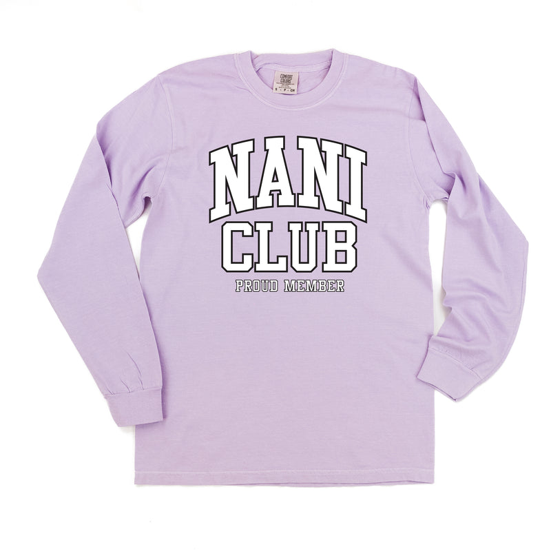 Varsity Style - NANI Club - Proud Member - LONG SLEEVE COMFORT COLORS TEE