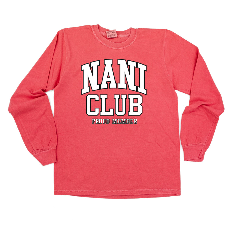 Varsity Style - NANI Club - Proud Member - LONG SLEEVE COMFORT COLORS TEE