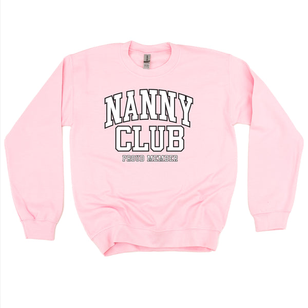 Varsity Style - NANNY Club - Proud Member - BASIC FLEECE CREWNECK