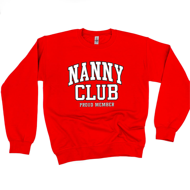 Varsity Style - NANNY Club - Proud Member - BASIC FLEECE CREWNECK