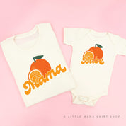 Mama/Babe Fruit - (Choose Your Fruit) - Set of 2 Matching Tees Little Mama Shirt Shop
