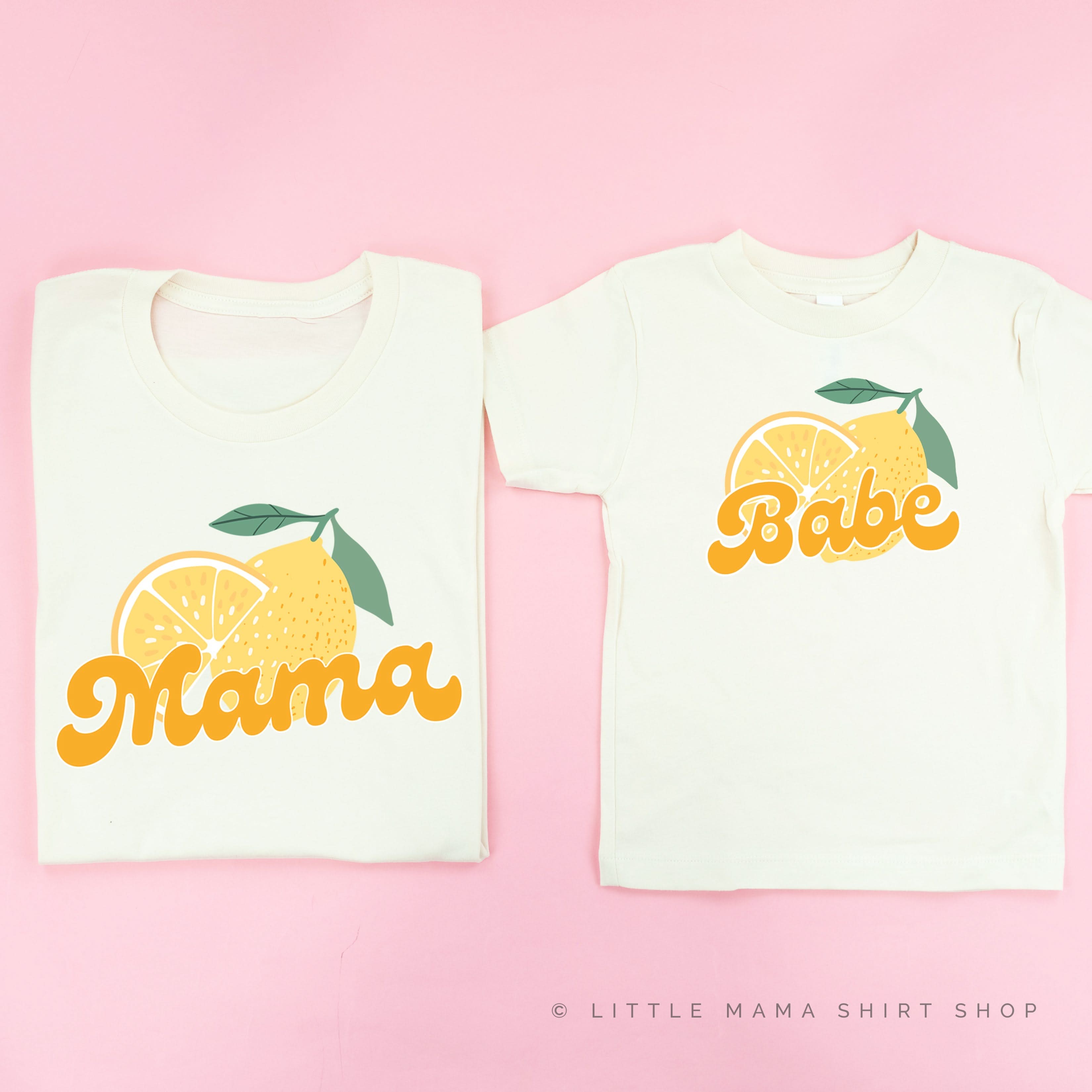 Babe Fruit - (Choose Your Fruit) - Set of 2 Matching Tees Little Mama Shirt Shop