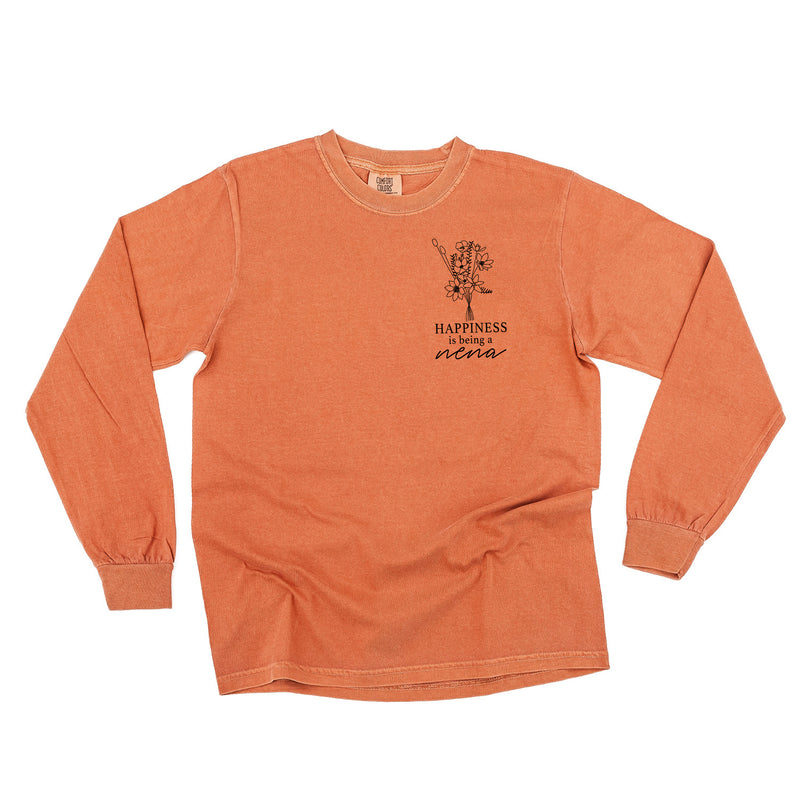 Bouquet Style - Happiness is Being a NENA - LONG SLEEVE COMFORT COLORS TEE