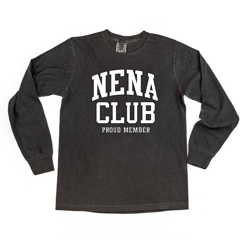 Varsity Style - NENA Club - Proud Member - LONG SLEEVE COMFORT COLORS TEE